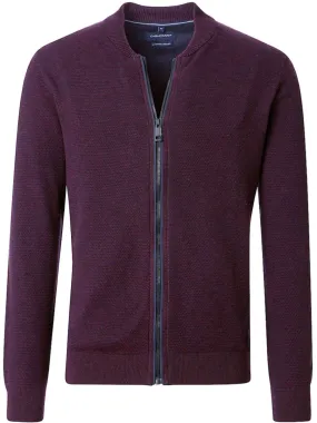 Casa Moda Klassiek Vest Met Rits Katoen 444302800-443 Rood